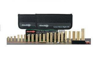 AimShot Master 2 Green Laser Bore Sight Kit has a AA battery supply
